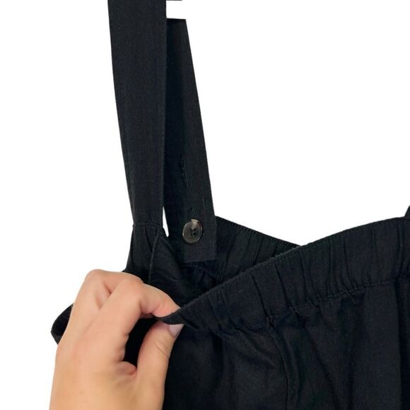 NWT large linen blend Free Assembly • Sleeveless Wide Leg Jumpsuit - Picture 11 of 16